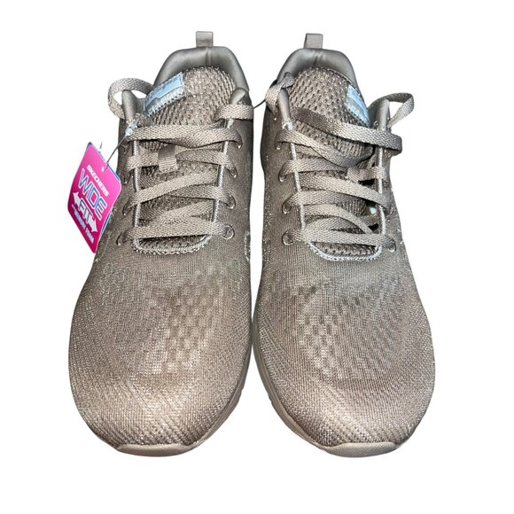 Skechers Women's Wide Fit Memory Foam Sneakers - Machine Washable & Comfortable - Picture 1 of 9